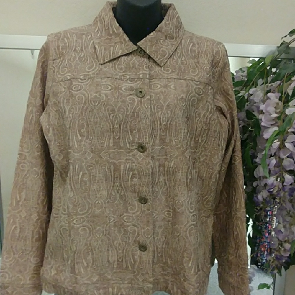 VTG- Denim & Co Textured Jacket